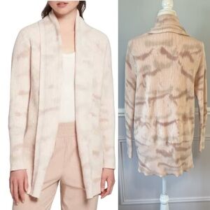 Calia Daybreak Neutral Cardigan Sweater Chunky Knit Camo Cotton Cozy Size Medium